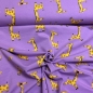 Preview: Jersey ♥ Giraffes | Giraffen lavendel